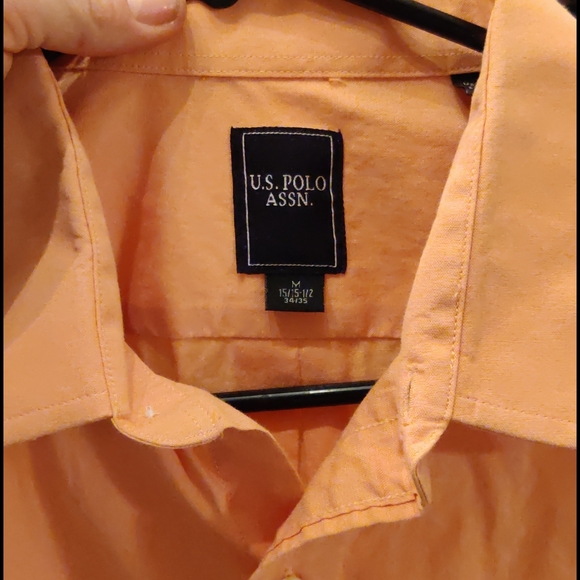 U.S POLO ASSN PEACH BUTTON DOWN - Picture 2 of 3